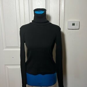 Ralph Lauren Ribbed Black turtleneck sweater XS